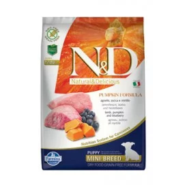 N&D GF Pumpkin DOG Puppy Mini Lamb & Blueberry 7kg