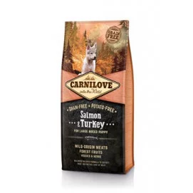 Carnilove Dog Salmon & Turkey for LB Puppies NEW 12kg