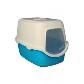 WC kočka kryté domek VICO 40x40x56 TR tyrkysová/bílá