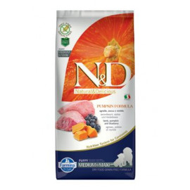 N&D GF Pumpkin DOG Puppy M/L Lamb & Blueberry 12kg