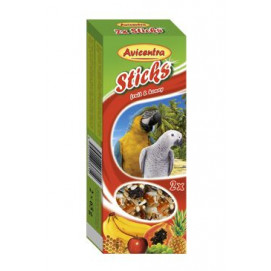 Avicentra tyčinky velký papoušek - ovoce+med 2ks