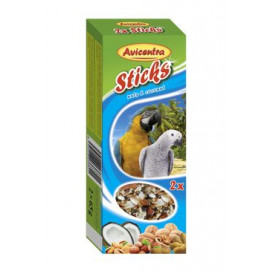 Avicentra tyčinky velký papoušek - ořech+kokos 2ks