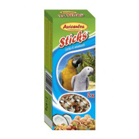 Avicentra tyčinky velký papoušek - ořech+kokos 2ks