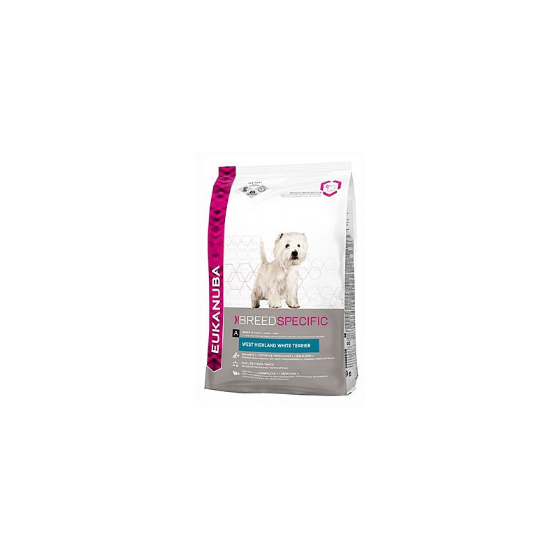 Eukanuba Dog Breed N. West High White Terrier 2,5kg