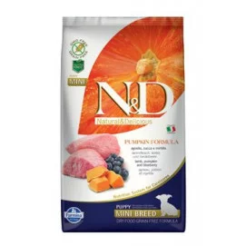 N&D GF Pumpkin DOG Puppy Mini Lamb & Blueberry 2,5kg