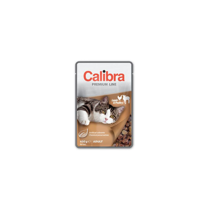 Calibra Cat  kapsa Premium Adult Lamb & Poultry 100g