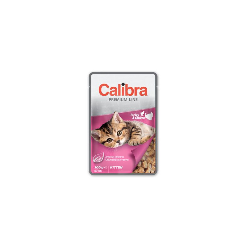 Calibra Cat  kapsa Premium Kitten Turkey & Chicken100g
