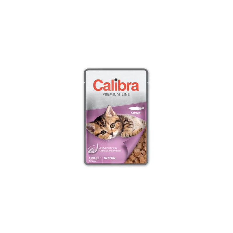 Calibra Cat  kapsa Premium Kitten Salmon 100g