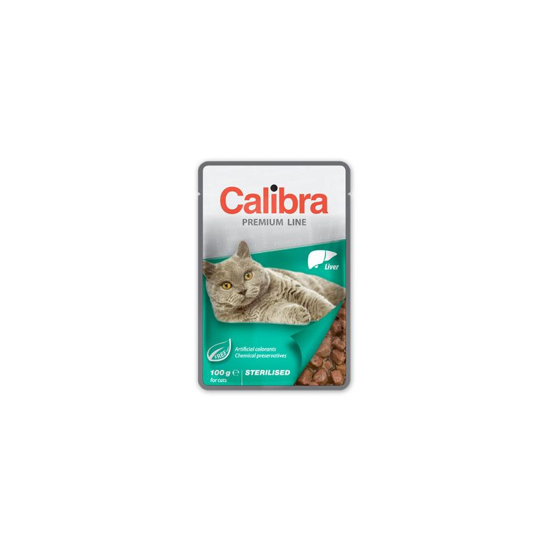 Calibra Cat  kapsa Premium Sterilised Liver 100g