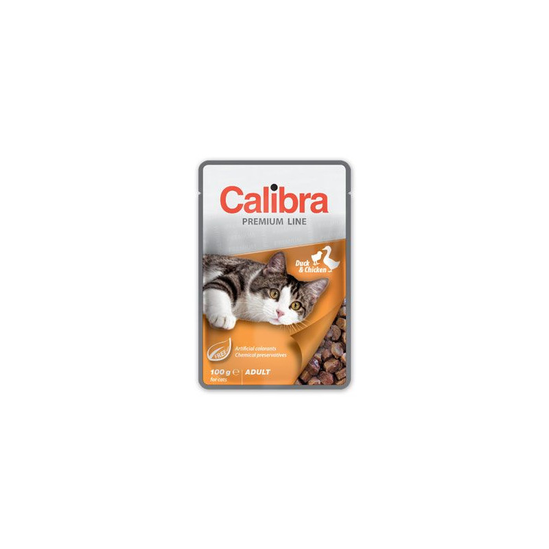 Calibra Cat  kapsa Premium Adult Duck & Chicken 100g
