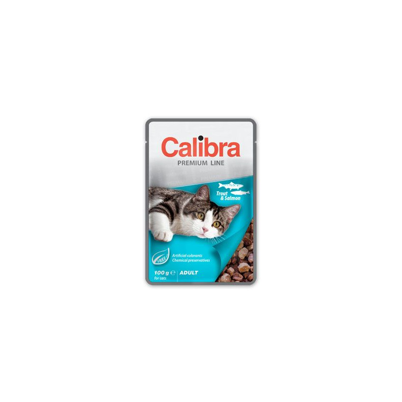 Calibra Cat  kapsa Premium Adult Trout & Salmon 100g