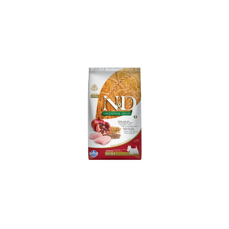 N&D LG DOG Senior Mini Chicken & Pomegranate 2,5kg