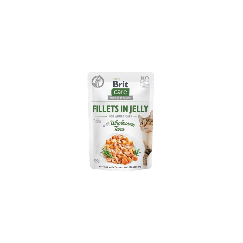 Brit Care Cat Fillets in Jelly with Wholesome Tuna 85g
