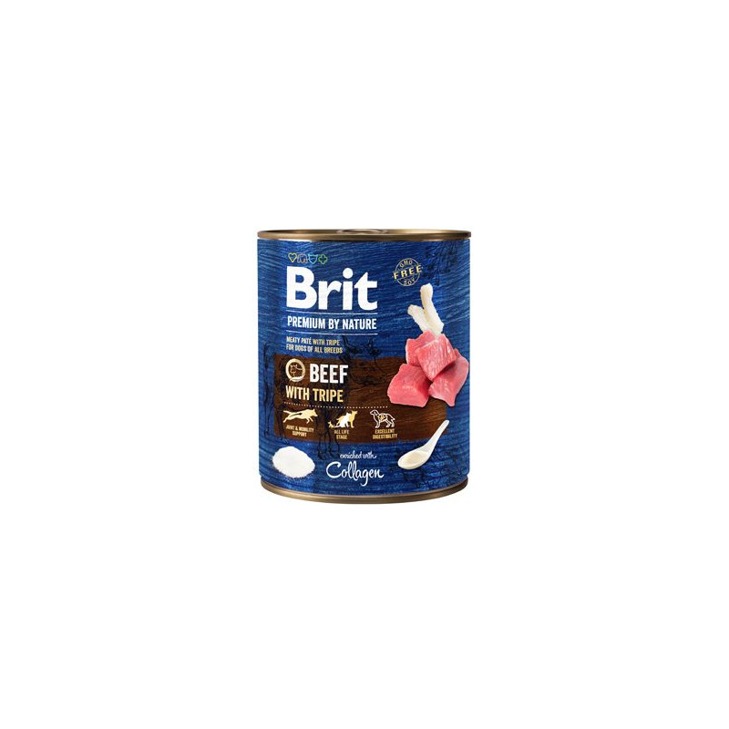 Brit Premium Dog by Nature  konz Beef & Tripes 800g