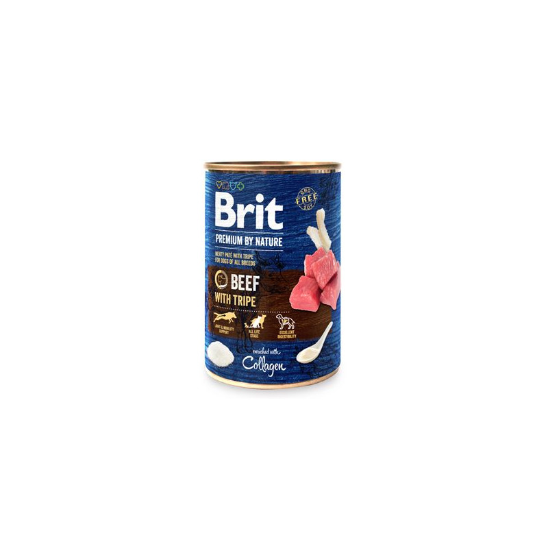 Brit Premium Dog by Nature  konz Beef & Tripes 400g