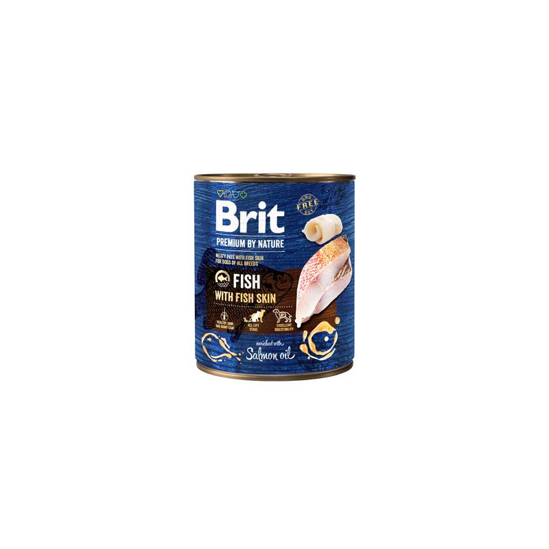Brit Premium Dog by Nature  konz Fish & Fish Skin 800g