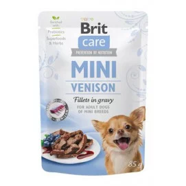Brit Care Dog Mini Venison fillets in gravy 85g