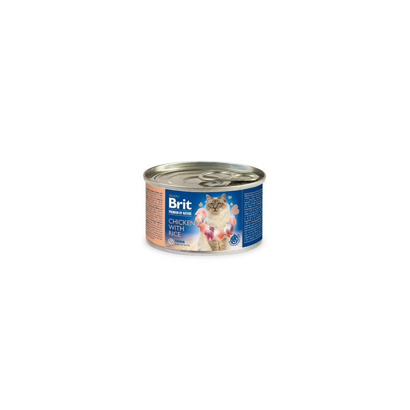 Brit Premium Cat by Nature konz Chicken&Rice 200g