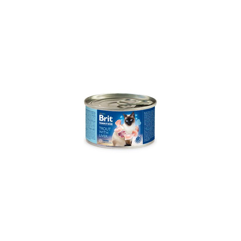 Brit Premium Cat by Nature konz Trout&Liver 200g