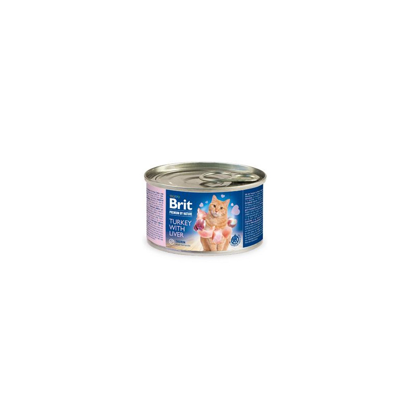 Brit Premium Cat by Nature konz Turkey&Liver 200g