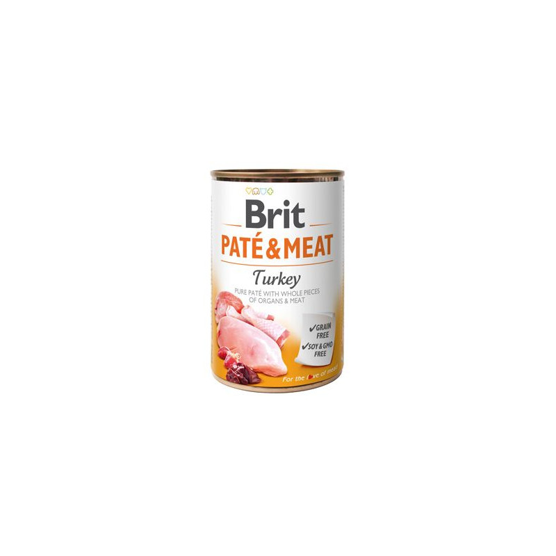 Brit Dog konz Paté & Meat Turkey 400g