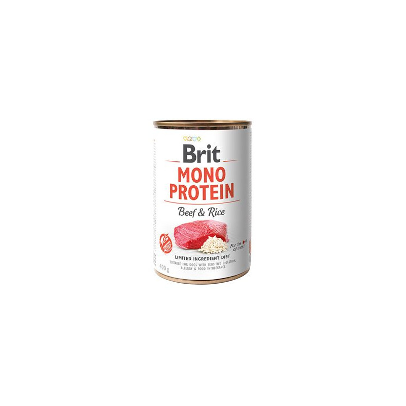 Brit Dog konz Mono Protein Beef & Brown Rice 400g