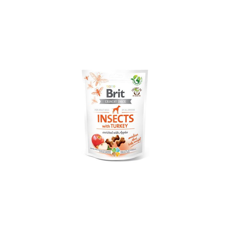 Brit Care Dog Crunchy Crack. Insec. Turkey Apples 200g