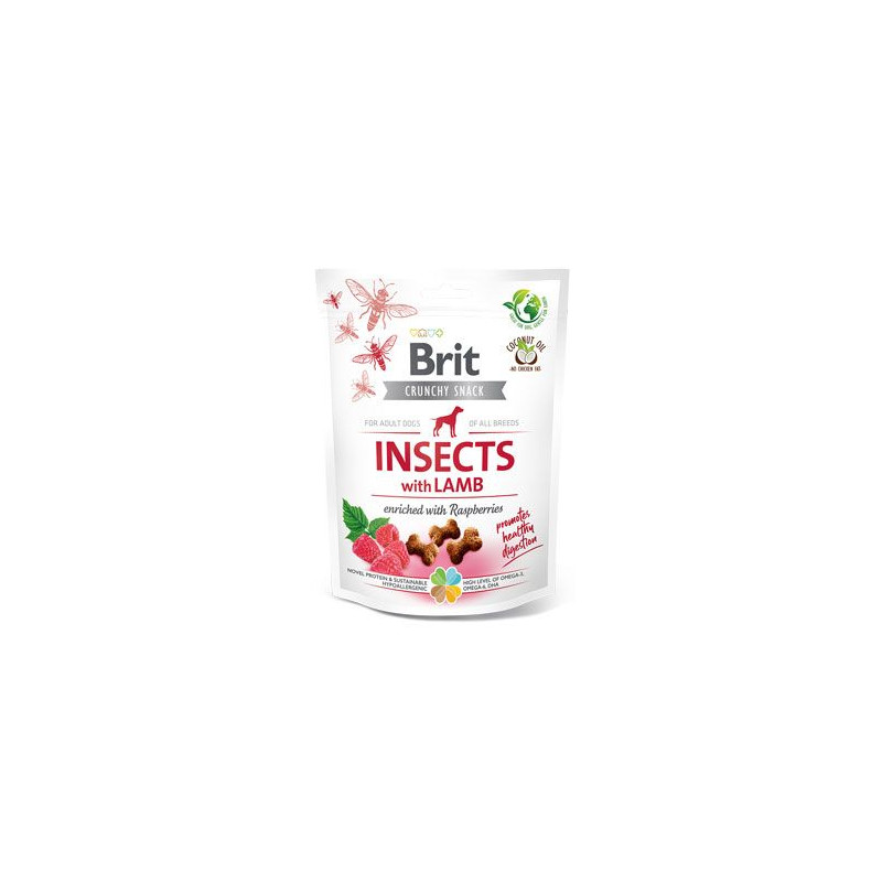 Brit Care Dog Crunchy Crack. Insec. Lamb Raspber 200g