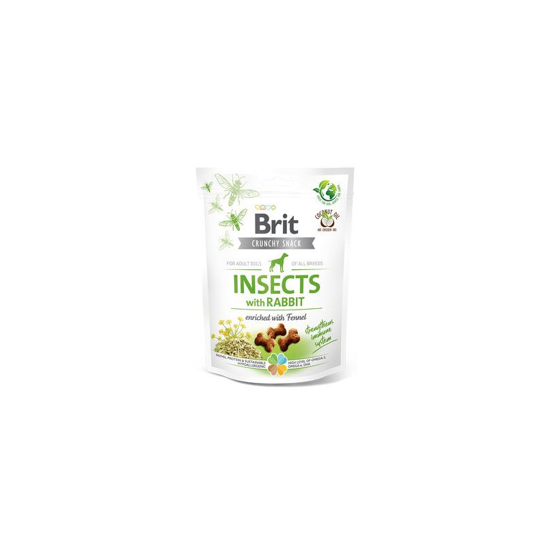 Brit Care Dog Crunchy Crack. Insec. Rabbit Fennel 200g