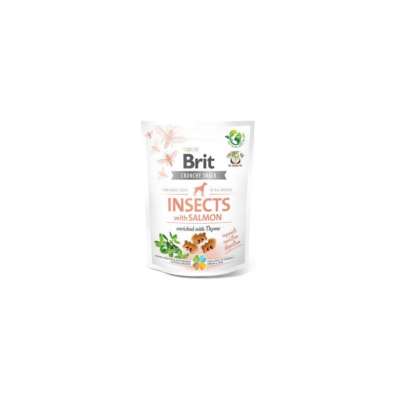 Brit Care Dog Crunchy Crack. Insec. Salmon Thyme 200g