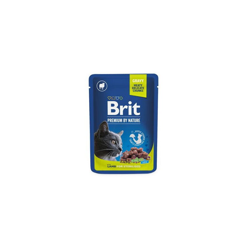 Brit Premium Cat kapsa Lamb for Sterilised 100g