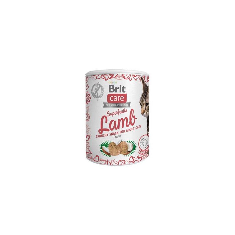 Brit Care Cat Snack Superfruits Lamb 100g