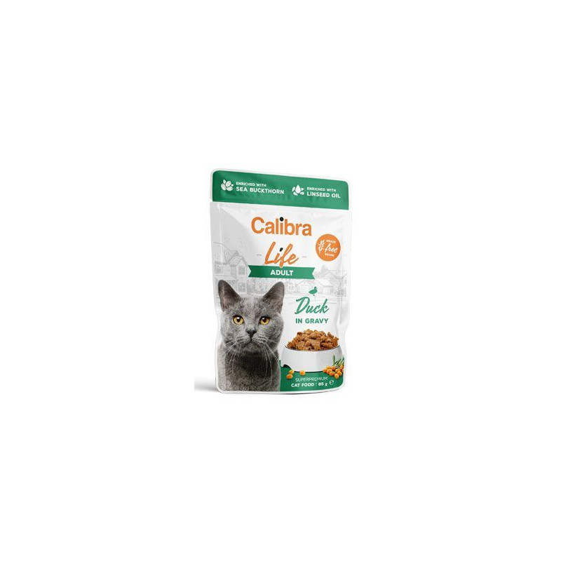 Calibra Cat Life kapsa Adult Duck in gravy 85g