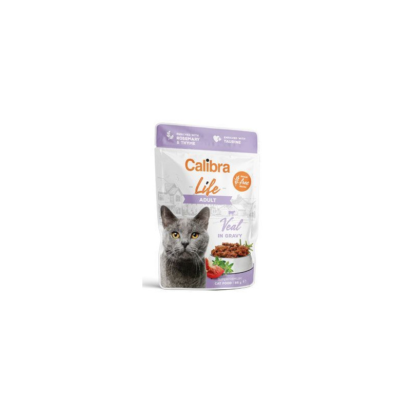 Calibra Cat Life kapsa Adult Veal in gravy 85g