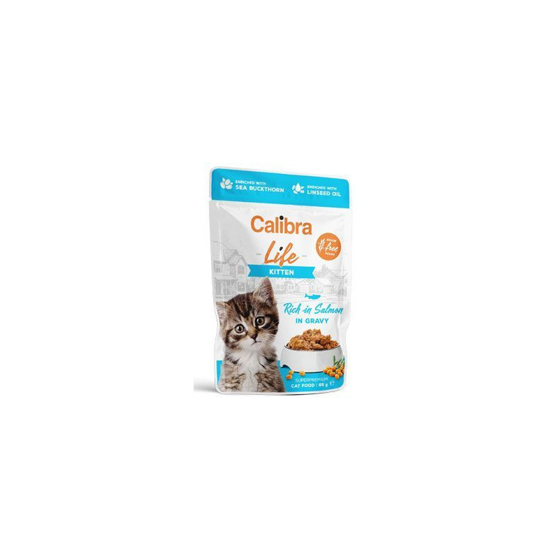 Calibra Cat Life kapsa Kitten Salmon in gravy 85g