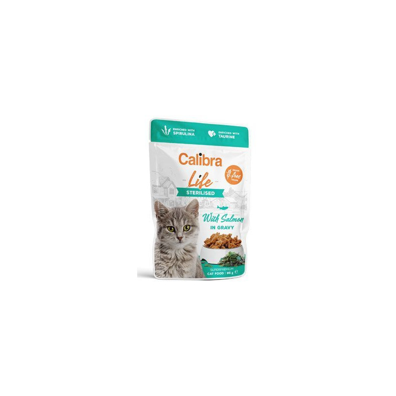 Calibra Cat Life kapsa Sterilised Salmon in gravy 85g
