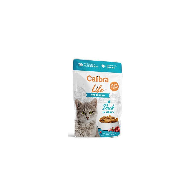Calibra Cat Life kapsa Sterilised Duck in gravy 85g