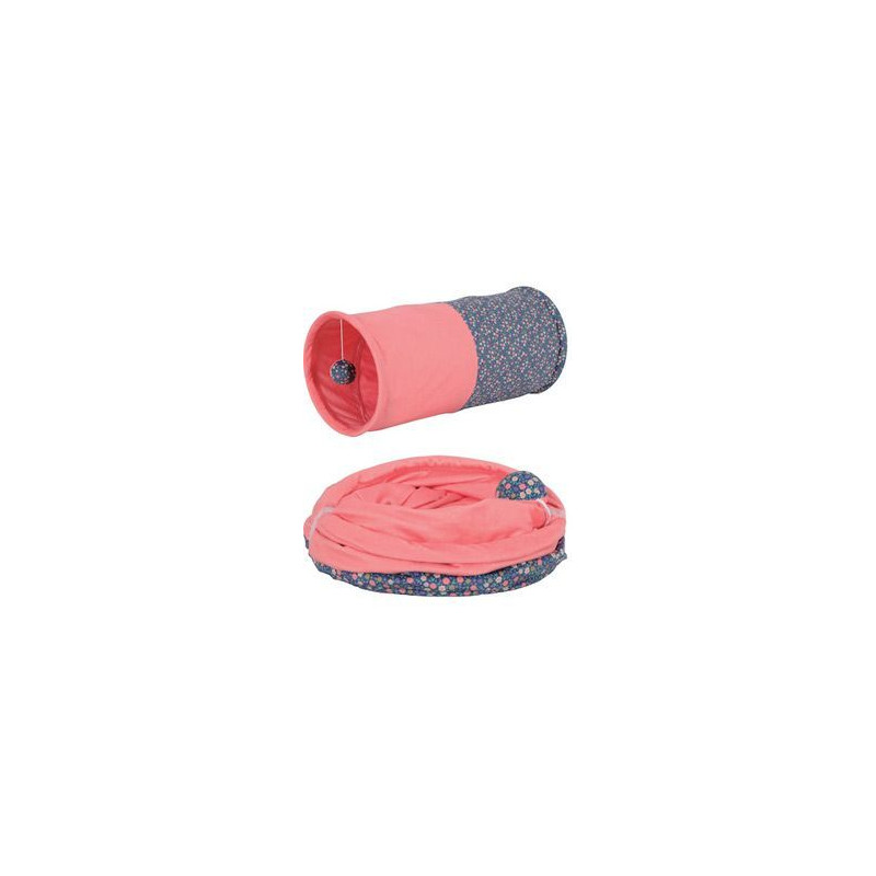 Hračka kočka ETHICAT FLORAL tunel šustící catnip Zolux