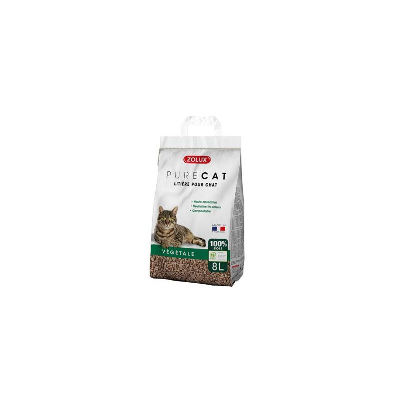 Podestýlka PURECAT Wooden Pellets 8l Zolux