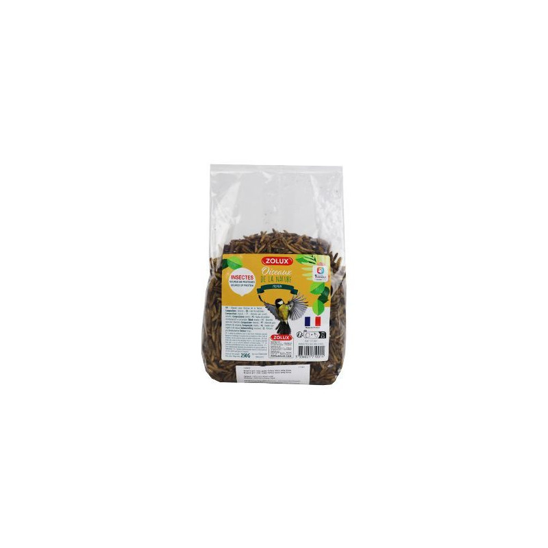 Krmivo pro venk. ptáky Sušený hmyz 250g Zolux