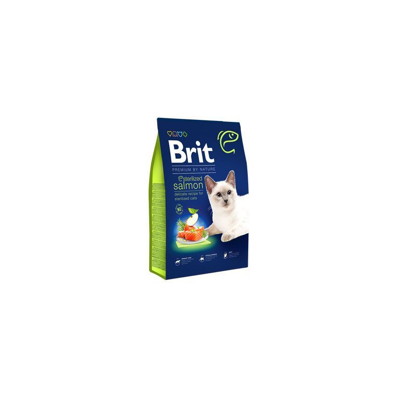 Brit Premium Cat by Nature Sterilized Salmon 800g
