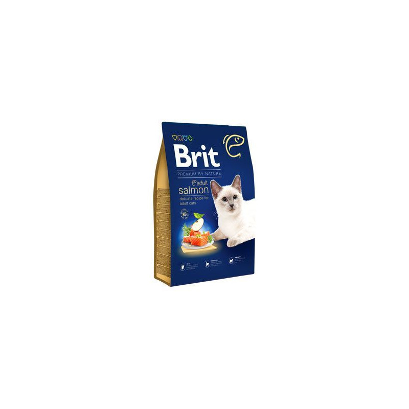 Brit Premium Cat by Nature Adult Salmon 8kg