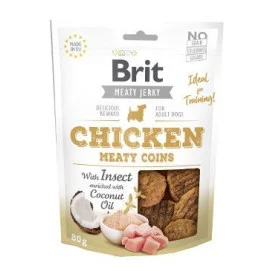 Brit Jerky Chicken with Insect Meaty Coins 80g