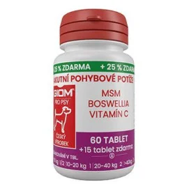 Giom S pes Akutní pohybové potíže 60 tbl+25% zdarma