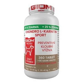 Giom S pes Chondro L-karnitin SPORT 360 tbl+25% zdarma