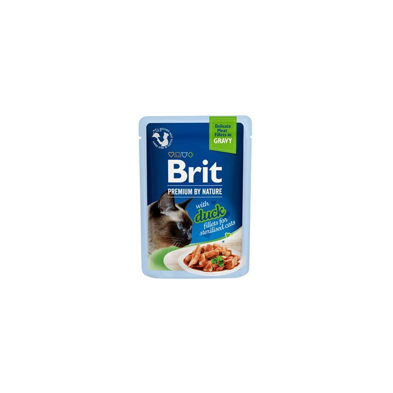 Brit Premium Cat D Fillets Gravy Duck Sterilised 85g