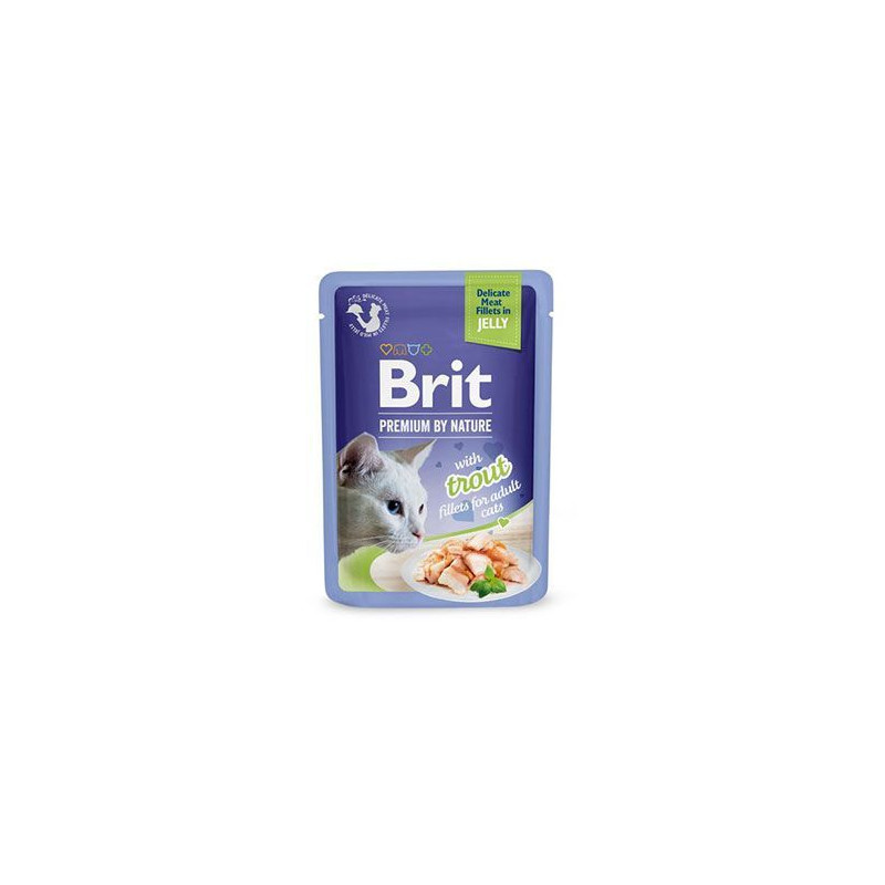 Brit Premium Cat D Fillets in Jelly with Trout 85g