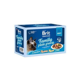 Brit Premium Cat D Fillets in Gravy Family Plate 1020g