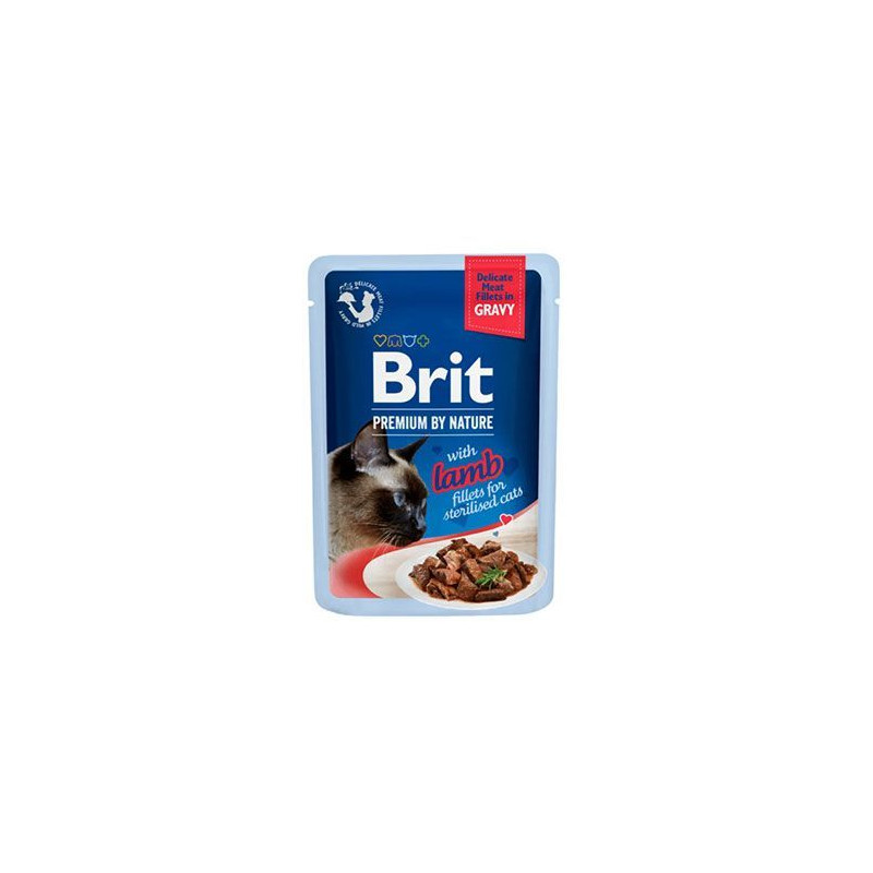 Brit Premium Cat D Fillets Gravy Lamb Sterilised 85g