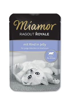 Miamor Cat Ragout Junior kapsa hovězí v želé 100g